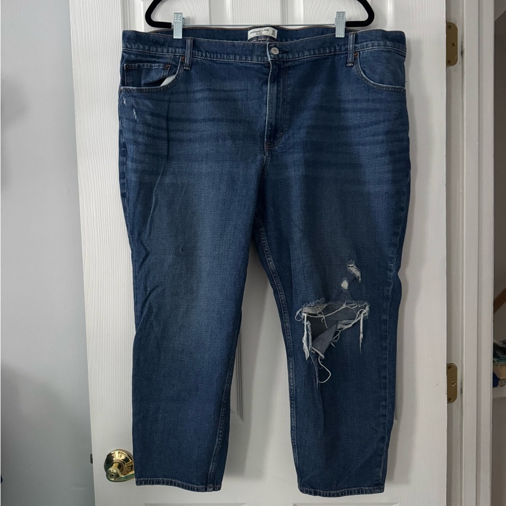 Abercrombie & Fitch Dark Blue The Mom High Rise 22S Jeans